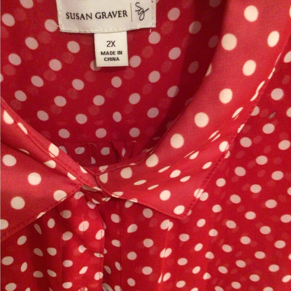 SUSAN GRAVER WOMENS BLOUSE - Picture 6 of 6